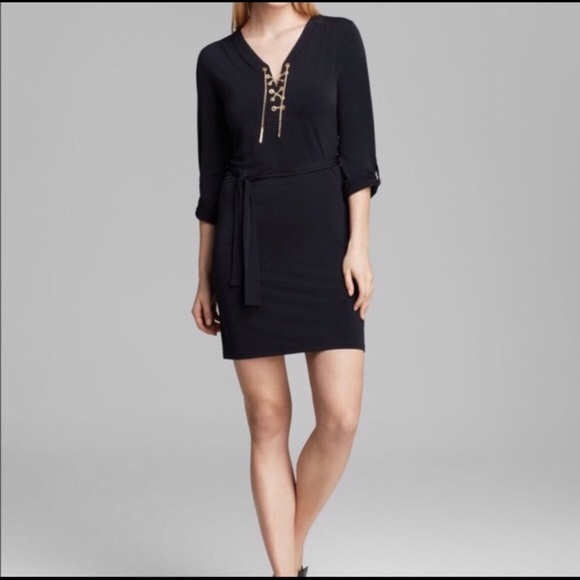 michael kors gold chain dress